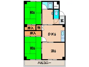 浅井マンション【2階】の間取り