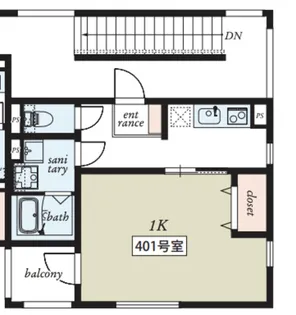 MAISON SA XVIII【4階】の間取り