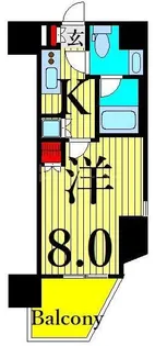 ライジングプレイス南千住【2階】の間取り