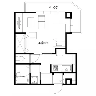 シャトレ川新【1階】の間取り