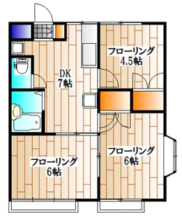 ドゥヌールブラン【2階】の間取り
