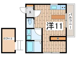 Beach Pocket 坂ノ下【3階】の間取り
