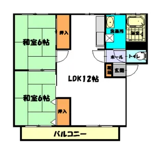 メルヴィル【2階】の間取り