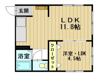 ウッディビリーフ【2階】の間取り