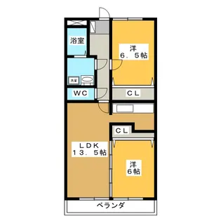 サンフェスタ・KATO C棟【2階】の間取り