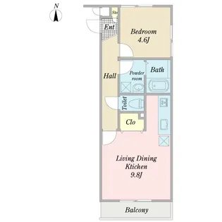 グランビル【1階】の間取り