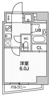コンシェリア新橋【10階】の間取り