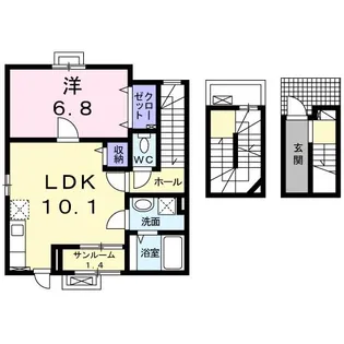 エレガンス【3階】の間取り