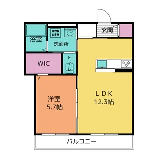 ルチアーノ御器所【1階】の間取り