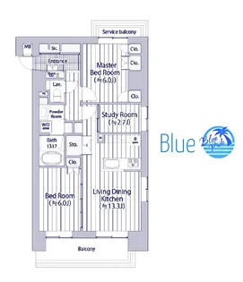GOTEN武蔵小杉【9階】の間取り
