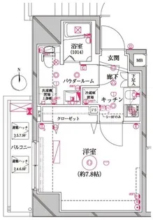 レアライズ入谷【9階】の間取り