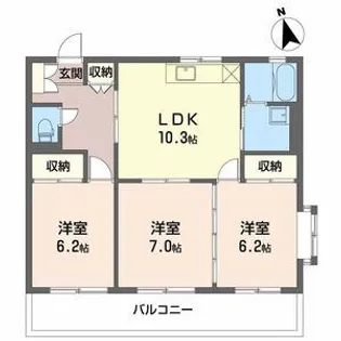 ロイヤルコート伏見【2階】の間取り