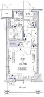 パレステュディオ代々木【3階】の間取り