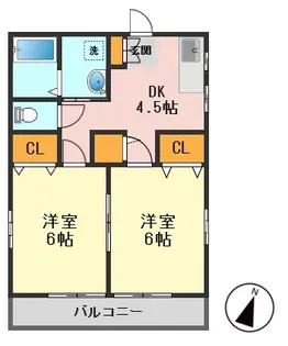 トラス西小岩【3階】の間取り