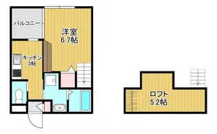 プランドール中央町【2階】の間取り