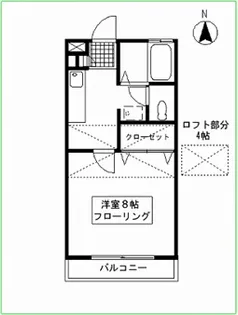ウエストコーストII【2階】の間取り