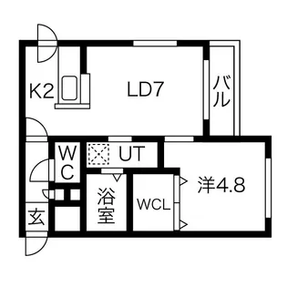 nina(ニーナ)【4階】の間取り