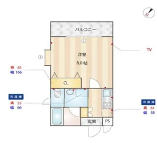 ディアコート目黒の間取り