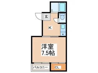 アビタシオン弁天町【5階】の間取り