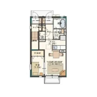 プランドール・ミスギ A棟【1階】の間取り