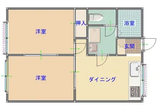 ヴィラ寄居プランドール【1階】の間取り