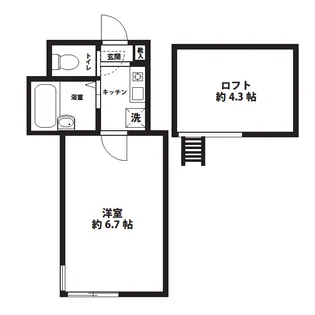 バレンシア【2階】の間取り