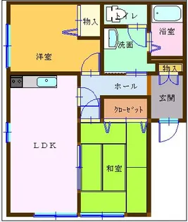 ラトゥール【1階】の間取り
