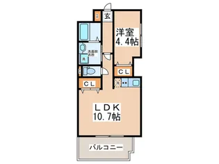 ブリリアントコートLALLURE【6階】の間取り