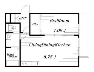 H1蘇我【1階】の間取り