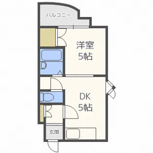 エンドレス三井北16条【5階】の間取り