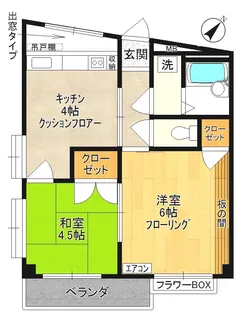 【ハヤカワハイム】【2階】の間取り