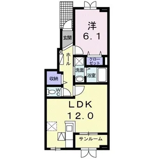 ジュエルキュートT.T【1階】の間取り