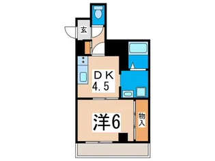 マンキンフ港南中央通【4階】の間取り