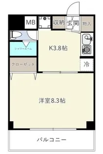 アソルティ関内大通公園【7階】の間取り