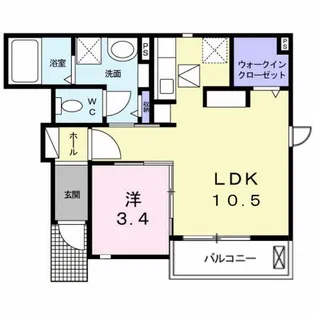 ラルーチェ【1階】の間取り