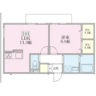 Kanoa(カノア)【1階】の間取り