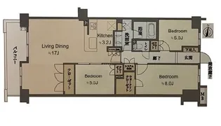 グランシティ湘南海岸IIガレリアプラージュ【4階】の間取り