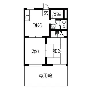 エルフレンテ見付A・B【1階】の間取り