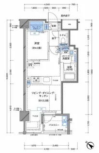 ラティエラ横濱大通り公園【8階】の間取り