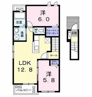 Clair B【2階】の間取り