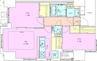 半蔵門レジデンス【14階】の間取り