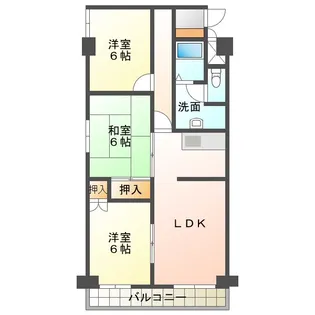 グランドール緑町【3階】の間取り