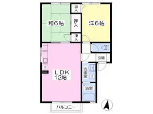 ウィルコート桜台【2階】の間取り