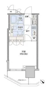 レジディア文京小石川II(旧クレヴィアリグゼ小石川)【2階】の間取り