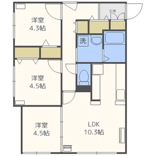 スターコート【2階】の間取り