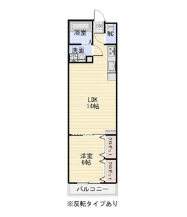 コンチネンタル轡田 C棟【3階】の間取り