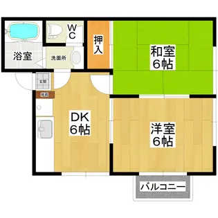 メゾン桜川【1階】の間取り