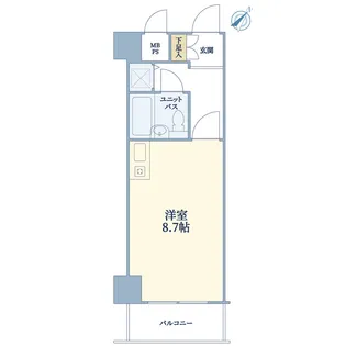 藤和シティコープ早稲田【6階】の間取り