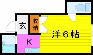 千里山西コーポ【3階】の間取り