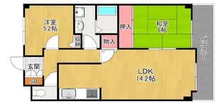 アズステーション星田【5階】の間取り